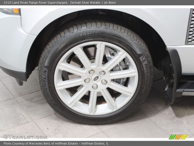 Zermatt Silver Metallic / Jet Black 2010 Land Rover Range Rover Supercharged