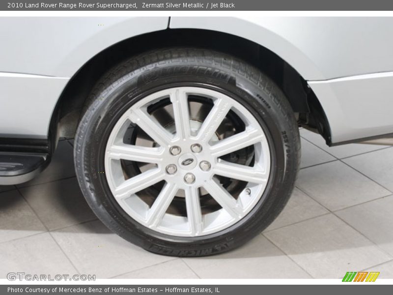 Zermatt Silver Metallic / Jet Black 2010 Land Rover Range Rover Supercharged