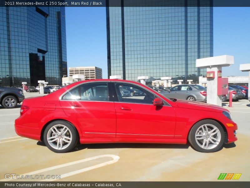 Mars Red / Black 2013 Mercedes-Benz C 250 Sport