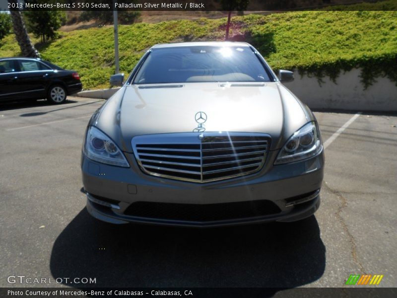 Palladium Silver Metallic / Black 2013 Mercedes-Benz S 550 Sedan