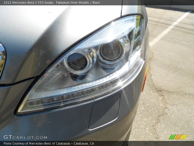 Palladium Silver Metallic / Black 2013 Mercedes-Benz S 550 Sedan