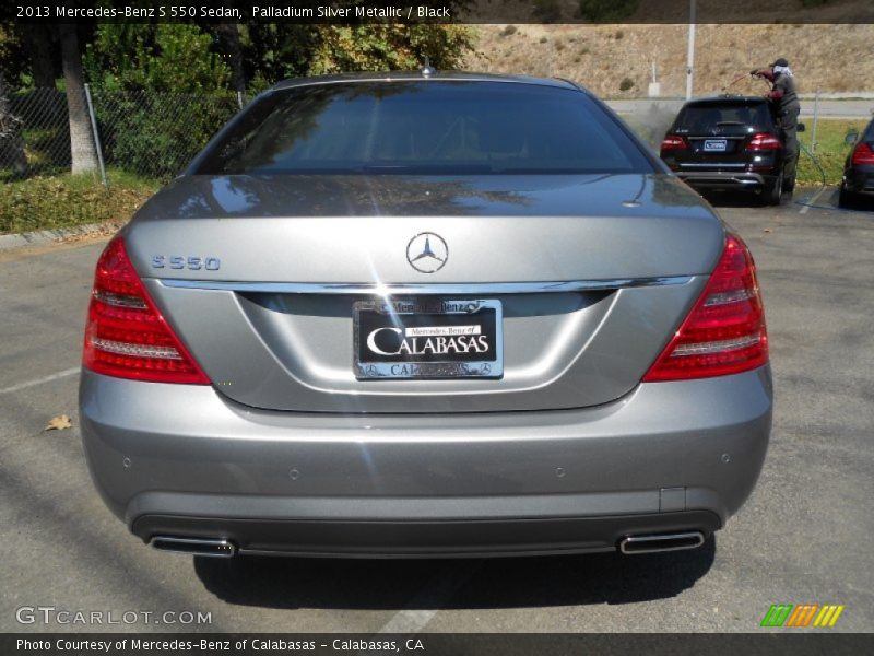 Palladium Silver Metallic / Black 2013 Mercedes-Benz S 550 Sedan