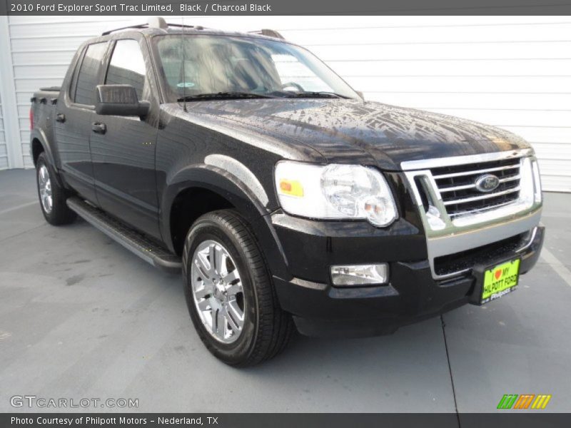 Black / Charcoal Black 2010 Ford Explorer Sport Trac Limited