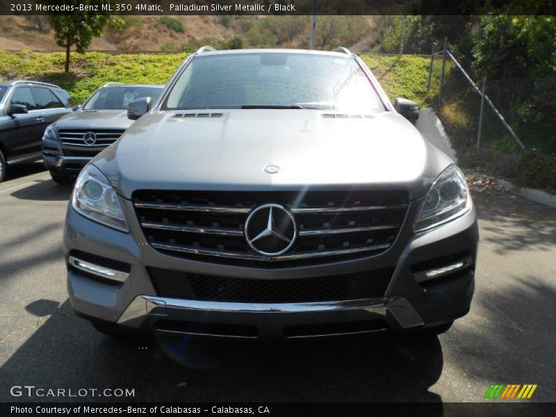 Palladium Silver Metallic / Black 2013 Mercedes-Benz ML 350 4Matic