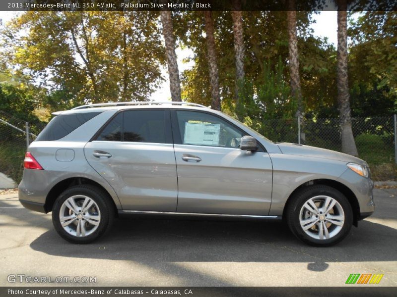 Palladium Silver Metallic / Black 2013 Mercedes-Benz ML 350 4Matic