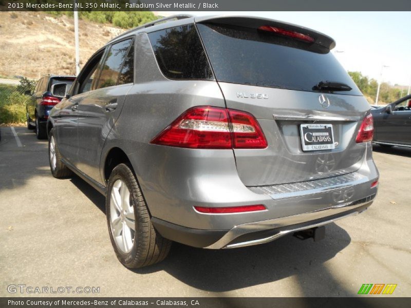 Palladium Silver Metallic / Black 2013 Mercedes-Benz ML 350 4Matic