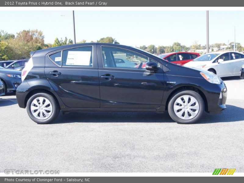Black Sand Pearl / Gray 2012 Toyota Prius c Hybrid One