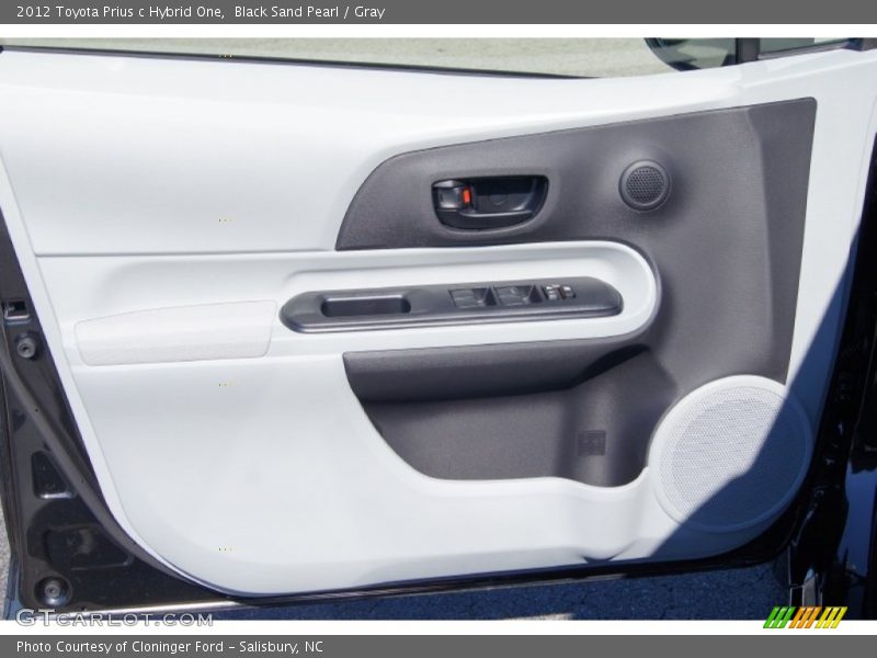 Black Sand Pearl / Gray 2012 Toyota Prius c Hybrid One