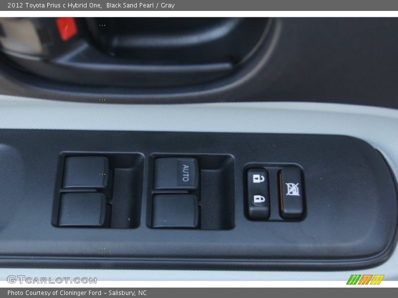 Black Sand Pearl / Gray 2012 Toyota Prius c Hybrid One