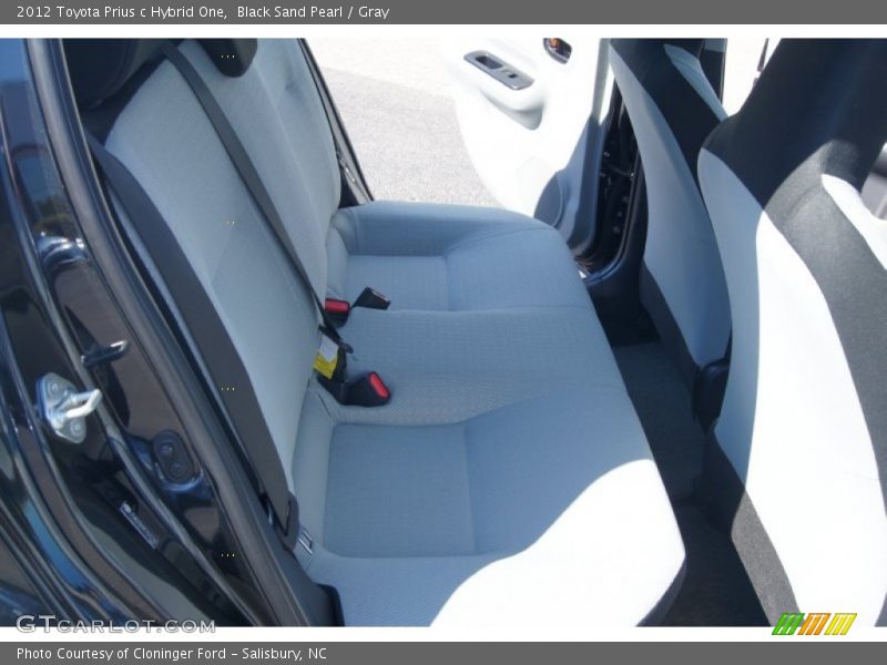 Black Sand Pearl / Gray 2012 Toyota Prius c Hybrid One