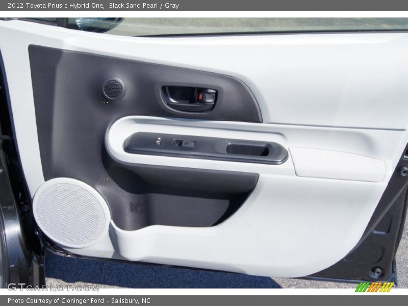 Black Sand Pearl / Gray 2012 Toyota Prius c Hybrid One