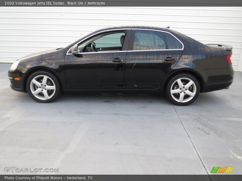 Black Uni / Anthracite 2009 Volkswagen Jetta SEL Sedan