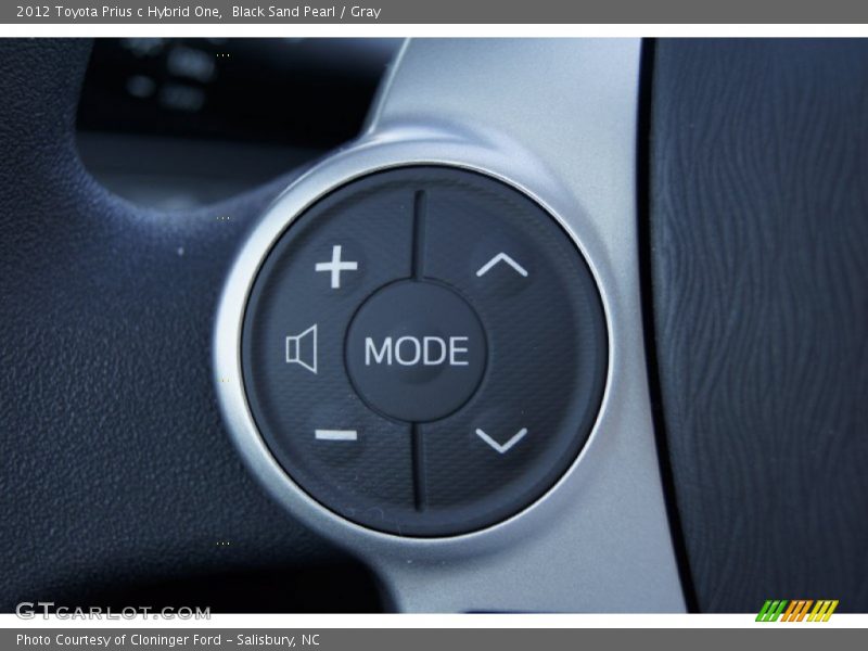 Black Sand Pearl / Gray 2012 Toyota Prius c Hybrid One