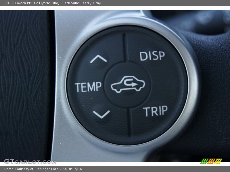 Black Sand Pearl / Gray 2012 Toyota Prius c Hybrid One