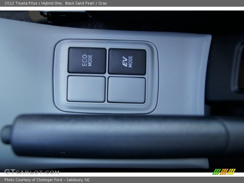 Black Sand Pearl / Gray 2012 Toyota Prius c Hybrid One