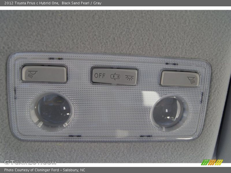 Black Sand Pearl / Gray 2012 Toyota Prius c Hybrid One