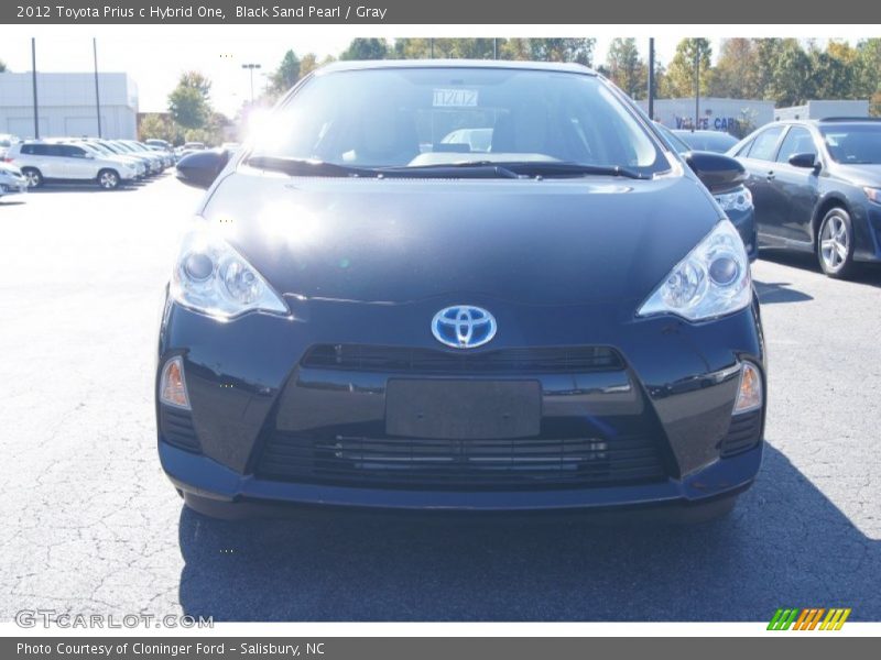 Black Sand Pearl / Gray 2012 Toyota Prius c Hybrid One