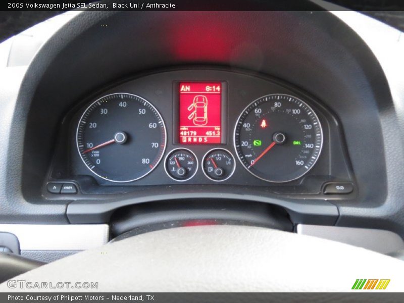 Black Uni / Anthracite 2009 Volkswagen Jetta SEL Sedan