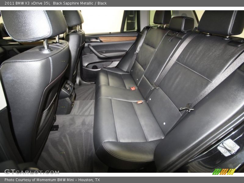 Black Sapphire Metallic / Black 2011 BMW X3 xDrive 35i