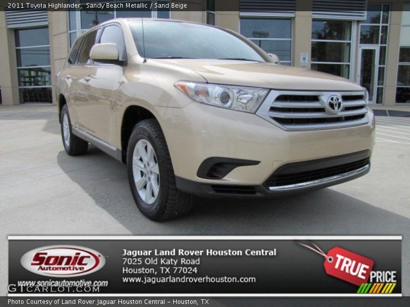 Sandy Beach Metallic / Sand Beige 2011 Toyota Highlander