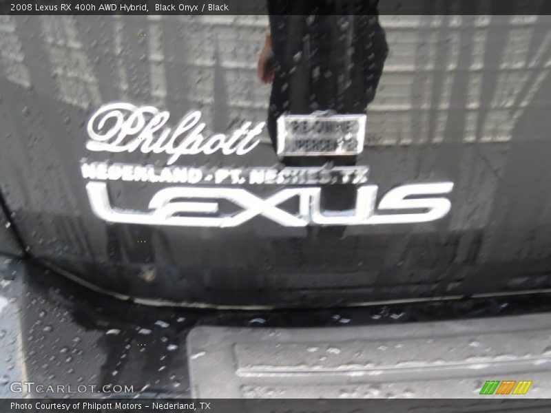 Black Onyx / Black 2008 Lexus RX 400h AWD Hybrid
