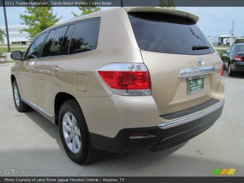 Sandy Beach Metallic / Sand Beige 2011 Toyota Highlander