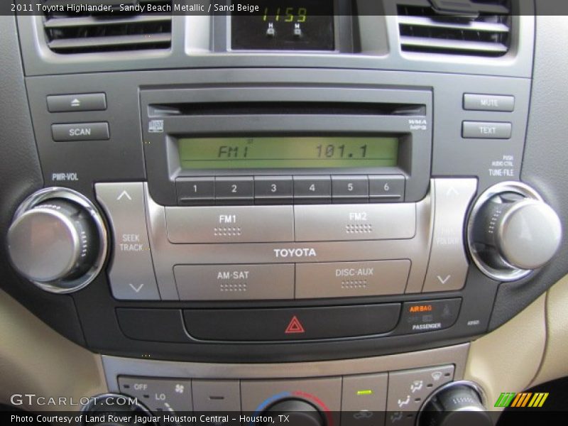 Sandy Beach Metallic / Sand Beige 2011 Toyota Highlander