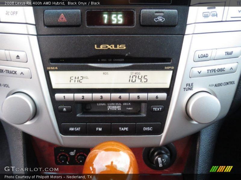 Black Onyx / Black 2008 Lexus RX 400h AWD Hybrid