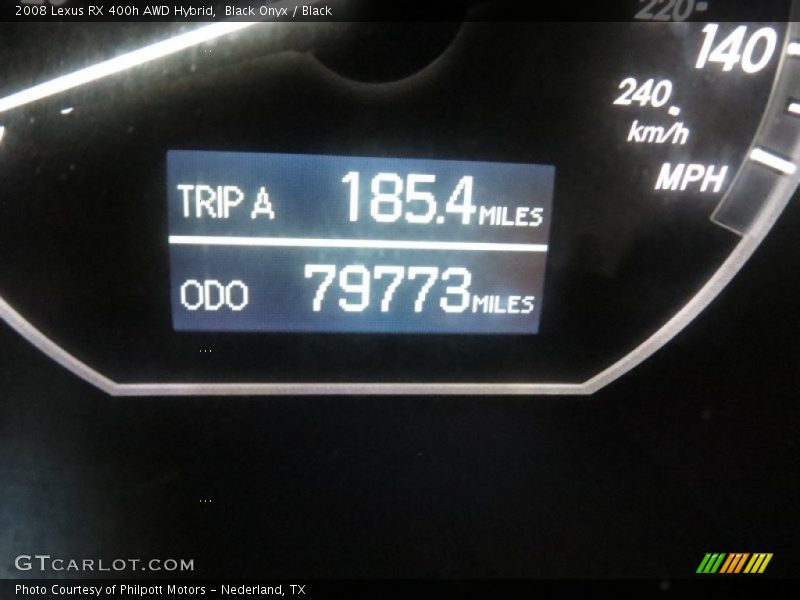 Black Onyx / Black 2008 Lexus RX 400h AWD Hybrid
