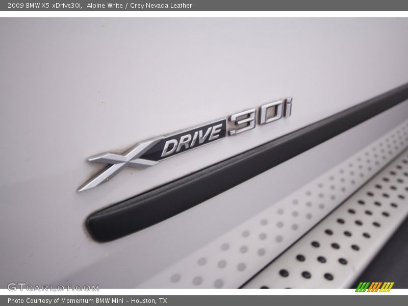 Alpine White / Grey Nevada Leather 2009 BMW X5 xDrive30i