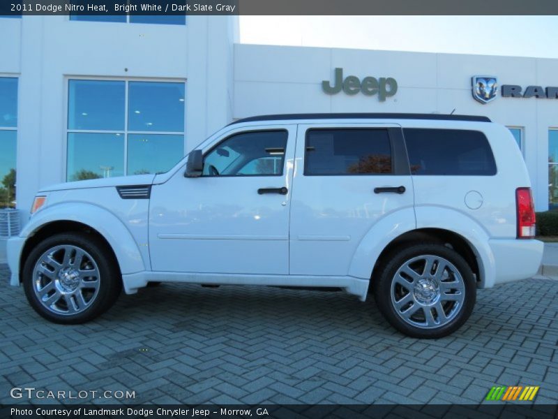 Bright White / Dark Slate Gray 2011 Dodge Nitro Heat