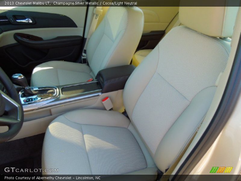 Champagne Silver Metallic / Cocoa/Light Neutral 2013 Chevrolet Malibu LT