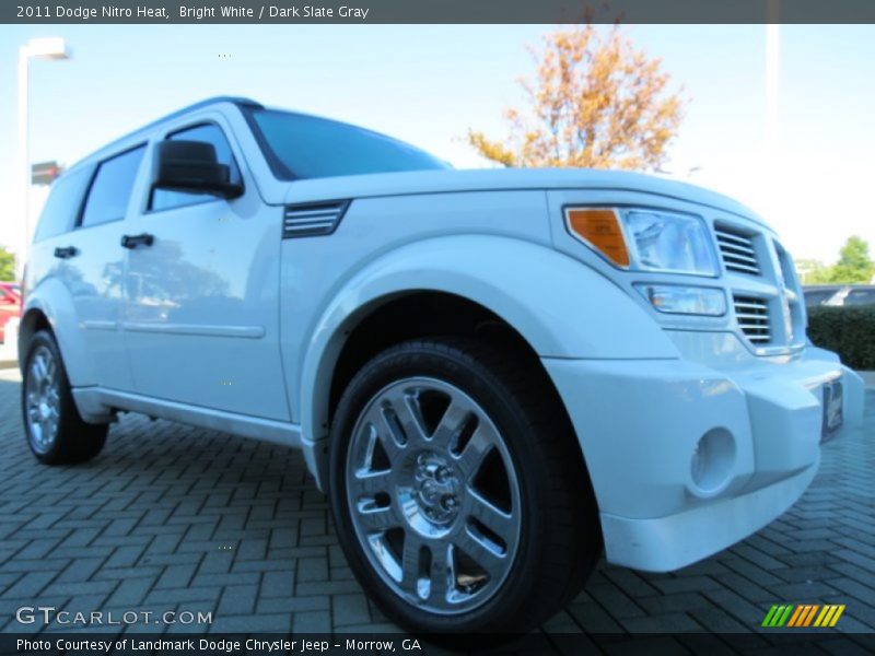 Bright White / Dark Slate Gray 2011 Dodge Nitro Heat