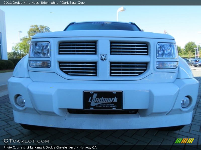 Bright White / Dark Slate Gray 2011 Dodge Nitro Heat