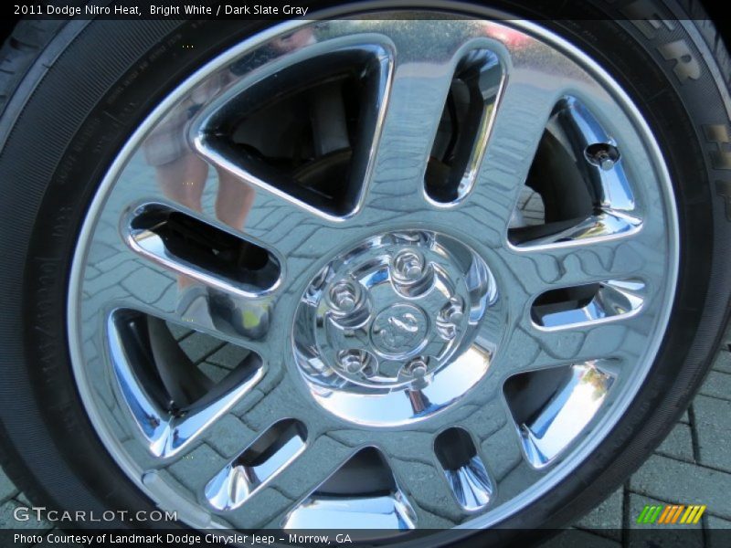 Bright White / Dark Slate Gray 2011 Dodge Nitro Heat