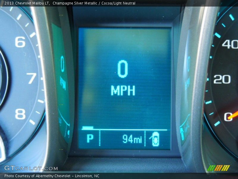 Champagne Silver Metallic / Cocoa/Light Neutral 2013 Chevrolet Malibu LT
