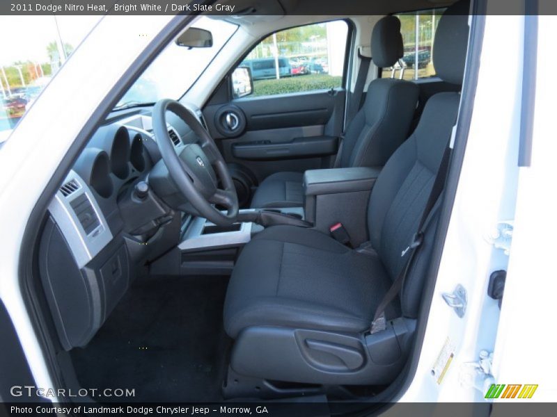 Bright White / Dark Slate Gray 2011 Dodge Nitro Heat