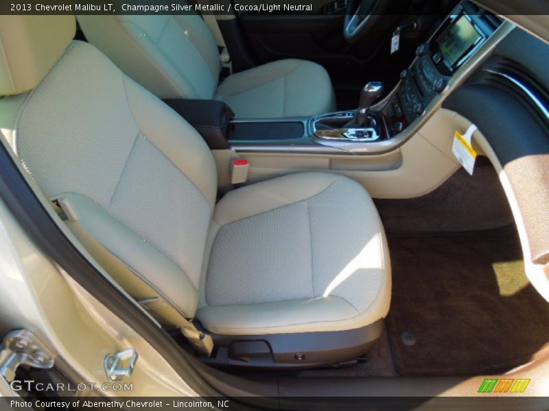 Champagne Silver Metallic / Cocoa/Light Neutral 2013 Chevrolet Malibu LT