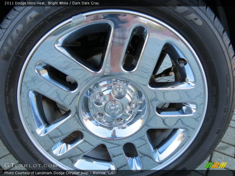Bright White / Dark Slate Gray 2011 Dodge Nitro Heat