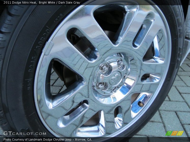 Bright White / Dark Slate Gray 2011 Dodge Nitro Heat