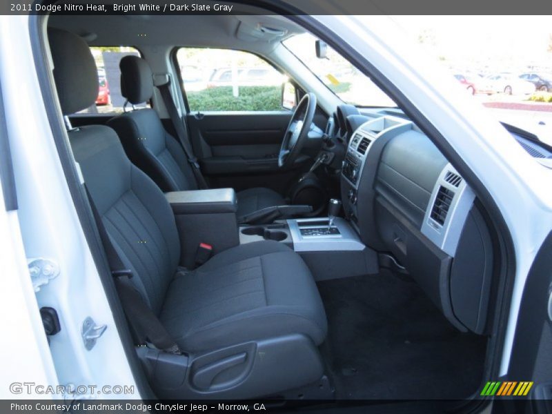 Bright White / Dark Slate Gray 2011 Dodge Nitro Heat