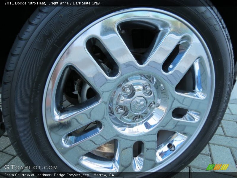 Bright White / Dark Slate Gray 2011 Dodge Nitro Heat