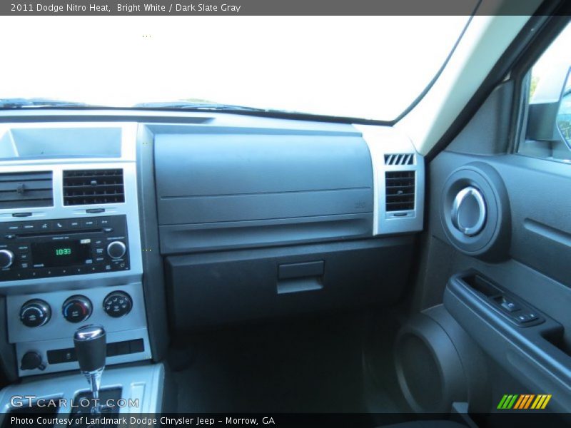 Bright White / Dark Slate Gray 2011 Dodge Nitro Heat