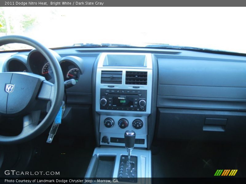 Bright White / Dark Slate Gray 2011 Dodge Nitro Heat