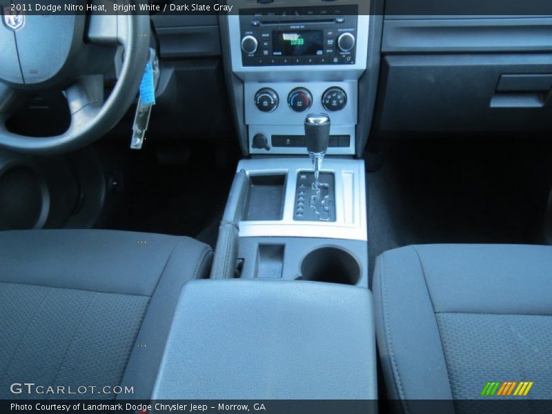 Bright White / Dark Slate Gray 2011 Dodge Nitro Heat