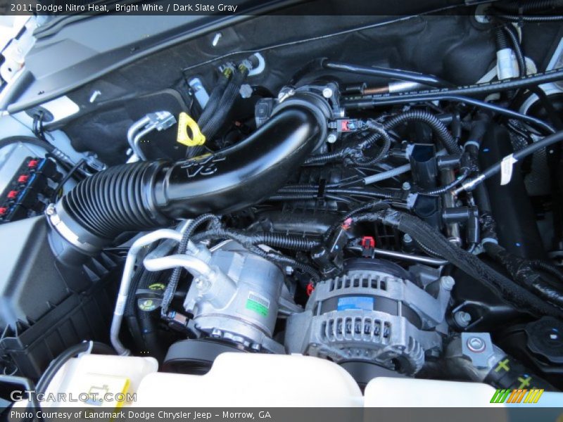 Bright White / Dark Slate Gray 2011 Dodge Nitro Heat