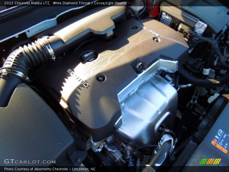 White Diamond Tricoat / Cocoa/Light Neutral 2013 Chevrolet Malibu LTZ