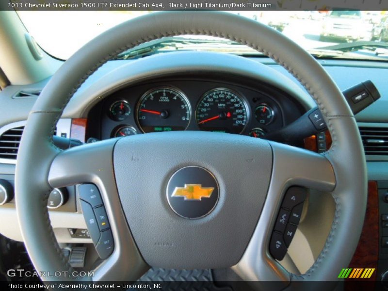 Black / Light Titanium/Dark Titanium 2013 Chevrolet Silverado 1500 LTZ Extended Cab 4x4