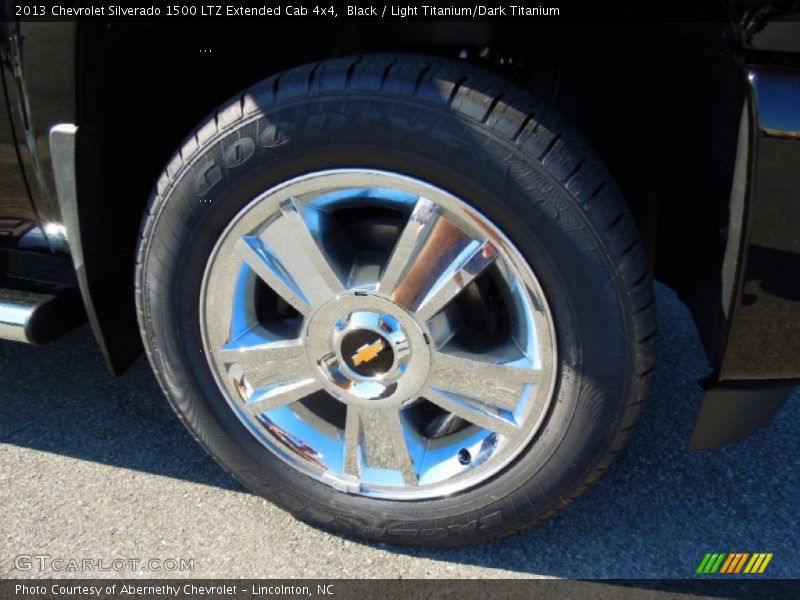Black / Light Titanium/Dark Titanium 2013 Chevrolet Silverado 1500 LTZ Extended Cab 4x4
