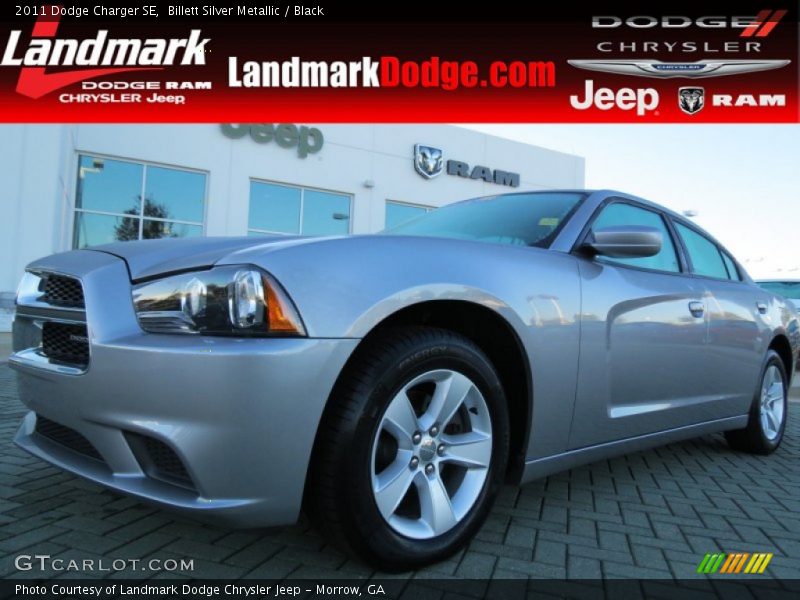 Billett Silver Metallic / Black 2011 Dodge Charger SE